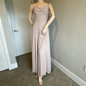 Celebrate Taupe Maxi Dress